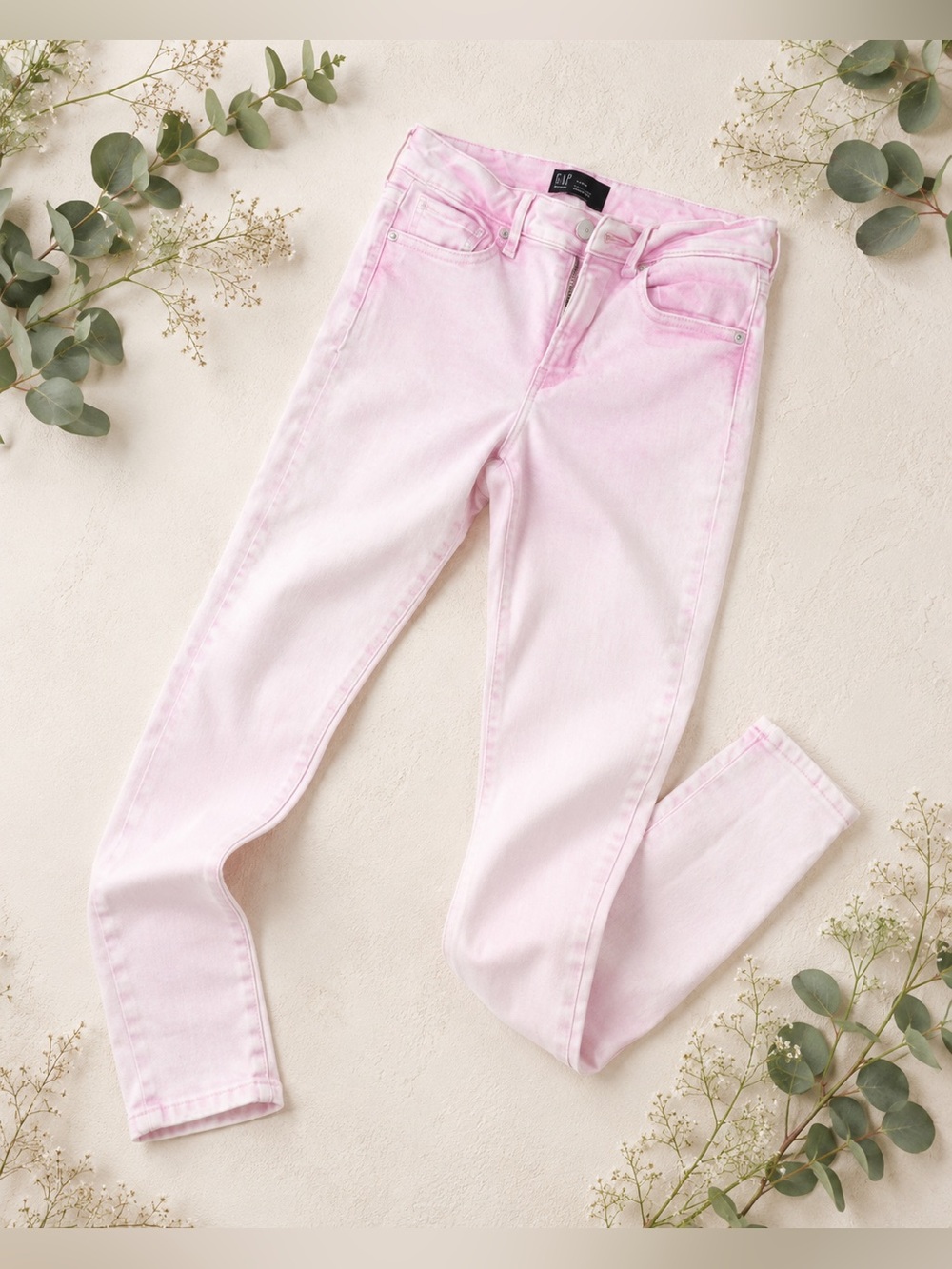 GAP Soft Pink Wash Skinny Jeans Size 8 | Stretch Jegging Fit